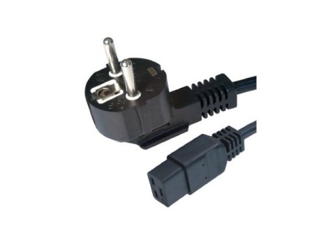 KABEL ZASILAJĄCY (SERWEROWY) CEE 7/7 IEC 320 C19 16A 1.8M WTYCZKA KĄTOWA VDE Lanberg KABEL ZASILAJĄCY (SERWEROWY) CEE 7/7 IEC 320 C19 16A 1.8M WTYCZKA KĄTOWA VDE Lanberg