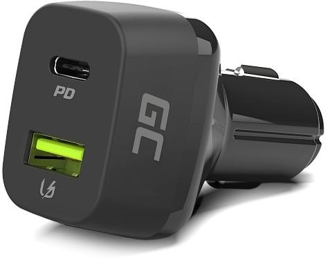 ŁADOWARKA SAMOCHODOWA Green Cell 48W 1x USB-C 1x USB-A Power Delivery 30W Quick Charge 3.0 CAD33 ŁADOWARKA SAMOCHODOWA Green Cell 48W 1x USB-C 1x USB-A Power Delivery 30W Quick Charge 3.0 CAD33