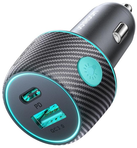 Ładowarka samochodowa Joyroom JR-CCN01 60W 3.0A PD 3.0 QC 3.0 1x USB-A 1x USB-C Ładowarka samochodowa Joyroom JR-CCN01 60W 3.0A PD 3.0 QC 3.0 1x USB-A 1x USB-C
