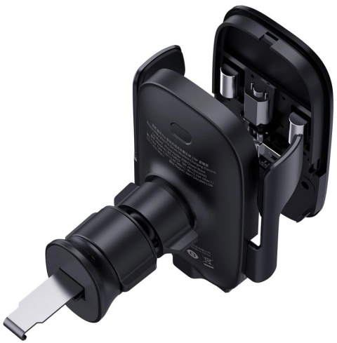 UCHWYT SAMOCHODOWY ŁADOWARKA INDUKCYJNA Baseus Milky Way Pro BS-CM023 Qi 15W NA KRATKĘ CZARNY UCHWYT SAMOCHODOWY ŁADOWARKA INDUKCYJNA Baseus Milky Way Pro BS-CM023 Qi 15W NA KRATKĘ CZARNY