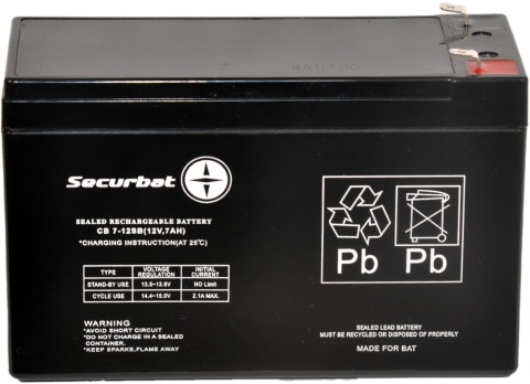 Akumulator AGM SECURBAT 12V 7Ah Akumulator AGM SECURBAT 12V 7Ah