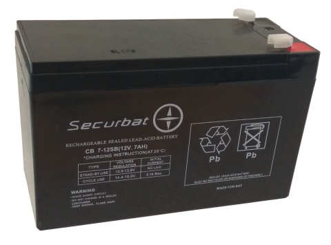 Akumulator AGM SECURBAT 12V 7Ah Akumulator AGM SECURBAT 12V 7Ah