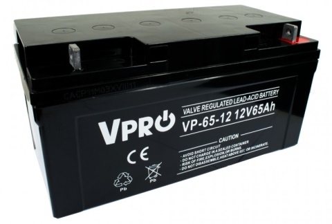 Akumulator VOLT POLSKA AGM VPRO 12V 65Ah Akumulator VOLT POLSKA AGM VPRO 12V 65Ah