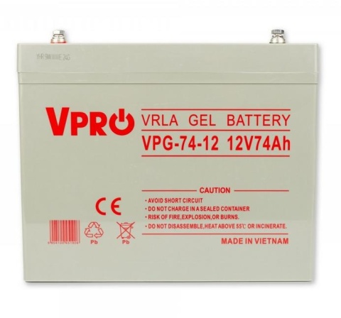 Akumulator Volt Polska GEL VPRO Solar 12V 74Ah Akumulator Volt Polska GEL VPRO Solar 12V 74Ah