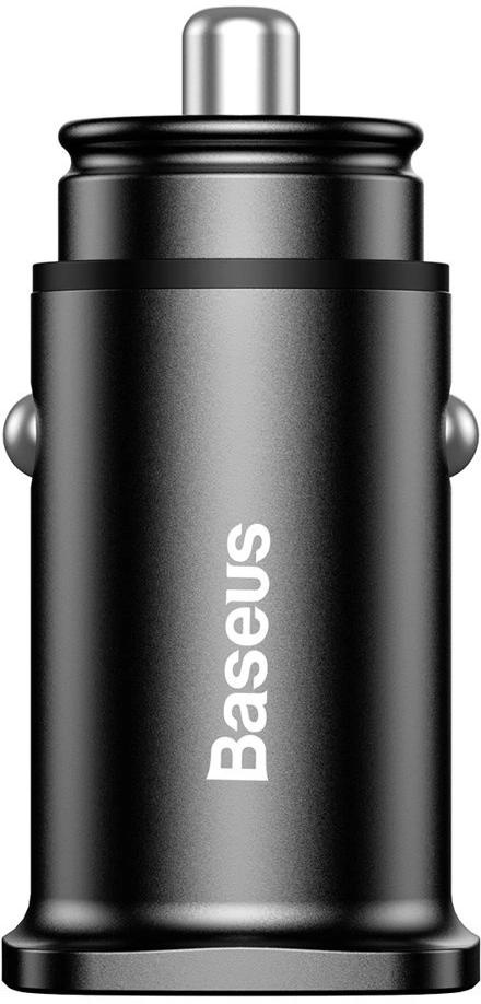 Baseus Square ładowarka samochodowa 2x USB QC3.0 Quick Charge 3.0 SCP AFC 30W czarny Baseus Square ładowarka samochodowa 2x USB QC3.0 Quick Charge 3.0 SCP AFC 30W czarny