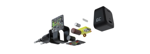 ŁADOWARKA SIECIOWA Green Cell POWERGAN 33W 1xUSB-C CHARGC06 ŁADOWARKA SIECIOWA Green Cell POWERGAN 33W 1xUSB-C CHARGC06