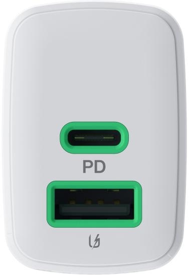 ŁADOWARKA SIECIOWA Greencell PowerSource Duo30 30W 1xUSB-C 1xUSB-A PD 3.0 QC 4.0+ biała ŁADOWARKA SIECIOWA Greencell PowerSource Duo30 30W 1xUSB-C 1xUSB-A PD 3.0 QC 4.0+ biała