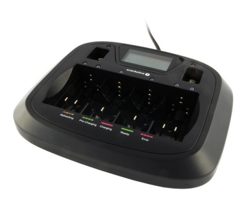 Ładowarka procesorowa do akumulatorków AA / AAA / C / D / 6F22 / 9V everActive NC-900U Ładowarka procesorowa do akumulatorków AA / AAA / C / D / 6F22 / 9V everActive NC-900U