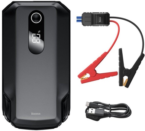 POWERBANK BOOSTER Baseus Max Car Jump Starter CGNL020001 20000mAh 12V 2000A + KABLE KROKODYLKI POWERBANK BOOSTER Baseus Max Car Jump Starter CGNL020001 20000mAh 12V 2000A + KABLE KROKODYLKI