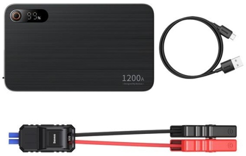 POWERBANK BOOSTER Baseus Super Energy Pro+ Jump Starter C00245700111-00 12000mAh 12V 1200A + KABLE KROKODYLKI POWERBANK BOOSTER Baseus Super Energy Pro+ Jump Starter C00245700111-00 12000mAh 12V 1200A + KABLE KROKODYLKI