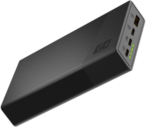 POWERBANK Green Cell PowerPlay20S 20000mAh PD 22,5W QC 3.0 3x USB-C CZARNY POWERBANK Green Cell PowerPlay20S 20000mAh PD 22,5W QC 3.0 3x USB-C CZARNY