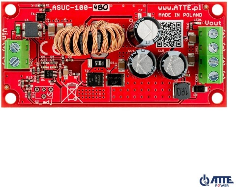 PRZETWORNICA DC/DC ATTE ASUC-100-480-OF MODUŁ DC/DC Vin 10...30VDC, Vout 48VDC, Pout 100W PRZETWORNICA DC/DC ATTE ASUC-100-480-OF MODUŁ DC/DC Vin 10...30VDC, Vout 48VDC, Pout 100W