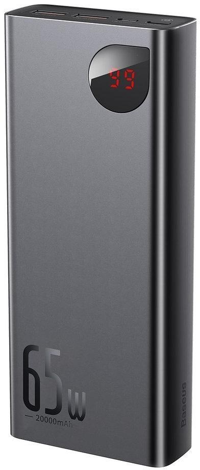 Powerbank Baseus Adaman Digital Display PPIMDA-D01 20000mAh 65W PD QC 3.0 2x USB-A 1x USB-C + KABEL Powerbank Baseus Adaman Digital Display PPIMDA-D01 20000mAh 65W PD QC 3.0 2x USB-A 1x USB-C + KABEL