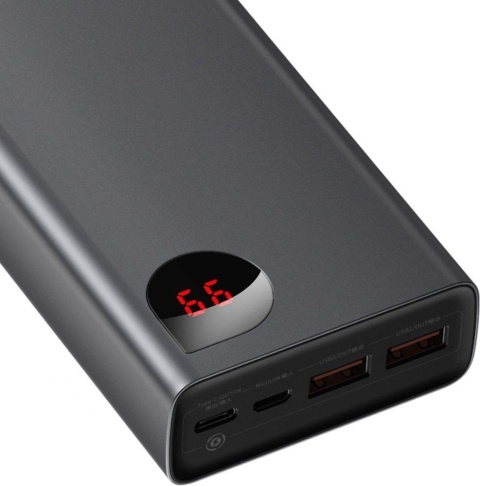Powerbank Baseus Adaman Digital Display PPIMDA-D01 20000mAh 65W PD QC 3.0 2x USB-A 1x USB-C + KABEL Powerbank Baseus Adaman Digital Display PPIMDA-D01 20000mAh 65W PD QC 3.0 2x USB-A 1x USB-C + KABEL