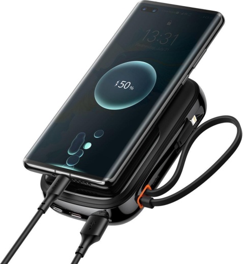 Powerbank Baseus Qpow Digital Display PPQD060101 10000mAh 22,5W PD QC 3.0 1x USB-A 2x USB-C + KABEL Powerbank Baseus Qpow Digital Display PPQD060101 10000mAh 22,5W PD QC 3.0 1x USB-A 2x USB-C + KABEL