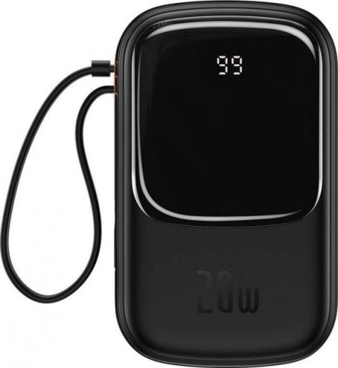 Powerbank Baseus Qpow Digital Display PPQD060201 20000mAh 20W PD QC USB-A USB-C + KABEL Lightning Powerbank Baseus Qpow Digital Display PPQD060201 20000mAh 20W PD QC USB-A USB-C + KABEL Lightning