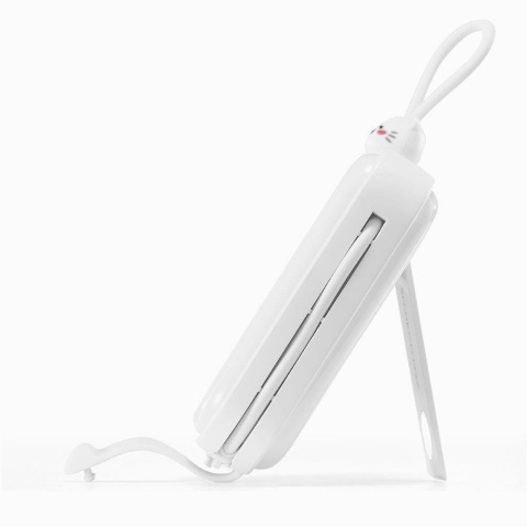 Powerbank Joyroom Cutie Series JR-L008 10000mAh 22.5W PD QC z kablami 1x USB-A 1x USB-C biały Powerbank Joyroom Cutie Series JR-L008 10000mAh 22.5W PD QC z kablami 1x USB-A 1x USB-C biały