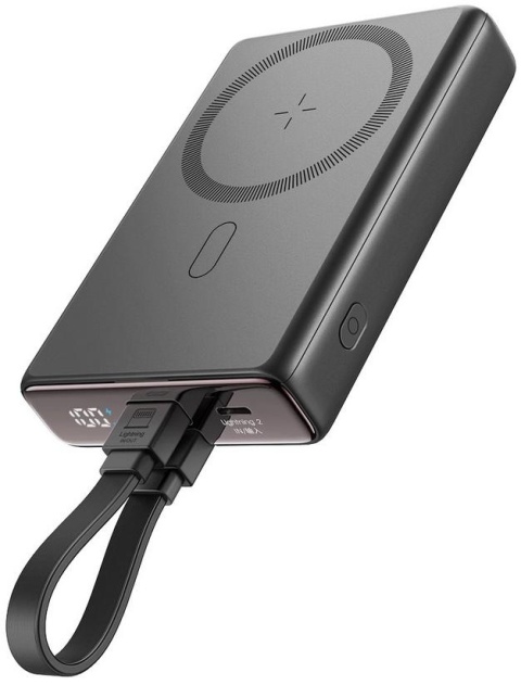 Powerbank Joyroom JR-PBM01 10000mAh 20W 1x USB-C 2x Lightning czarny + kabel Powerbank Joyroom JR-PBM01 10000mAh 20W 1x USB-C 2x Lightning czarny + kabel