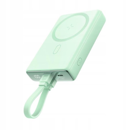 Powerbank Joyroom JR-PBM01 10000mAh 20W 1x USB-C 2x Lightning zielony + kabel Powerbank Joyroom JR-PBM01 10000mAh 20W 1x USB-C 2x Lightning zielony + kabel
