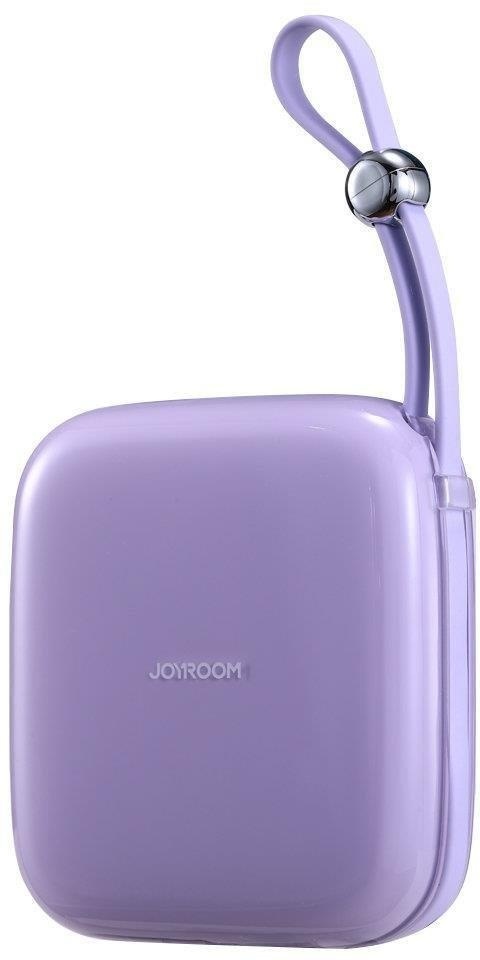 Powerbank Joyroom Jelly Series JR-L002 10000mAh 22.5W PD QC z kablem 1x USB-A 1x USB-C fioletowy Powerbank Joyroom Jelly Series JR-L002 10000mAh 22.5W PD QC z kablem 1x USB-A 1x USB-C fioletowy