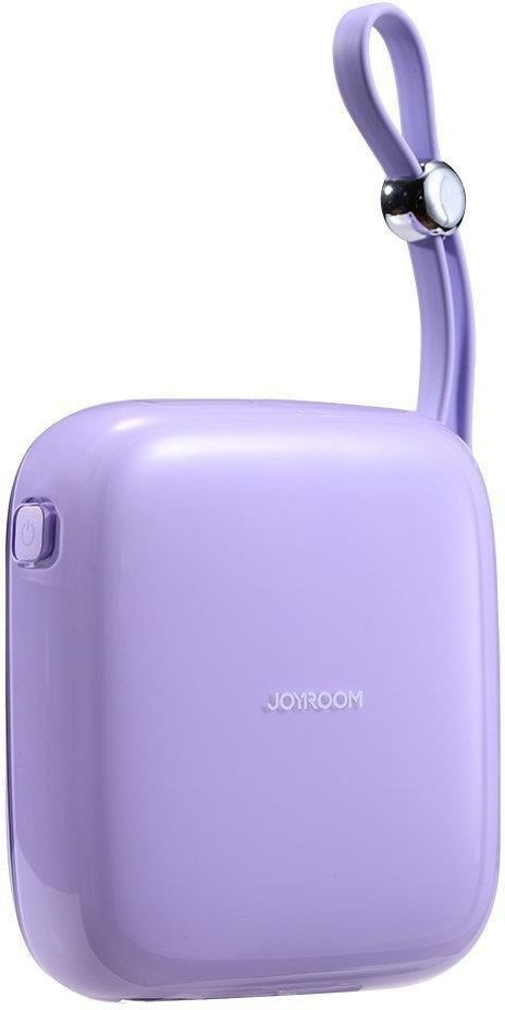 Powerbank Joyroom Jelly Series JR-L002 10000mAh 22.5W PD QC z kablem 1x USB-A 1x USB-C fioletowy Powerbank Joyroom Jelly Series JR-L002 10000mAh 22.5W PD QC z kablem 1x USB-A 1x USB-C fioletowy
