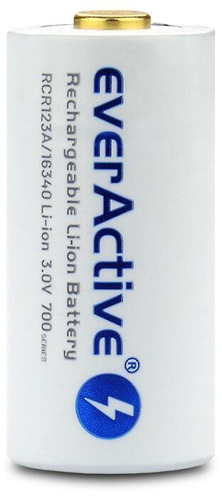 Akumulatorek 16340 / R-CR123 3V everActive 700mAh (1 szt.) z zabezpieczeniem Akumulatorek 16340 / R-CR123 3V everActive 700mAh (1 szt.) z zabezpieczeniem