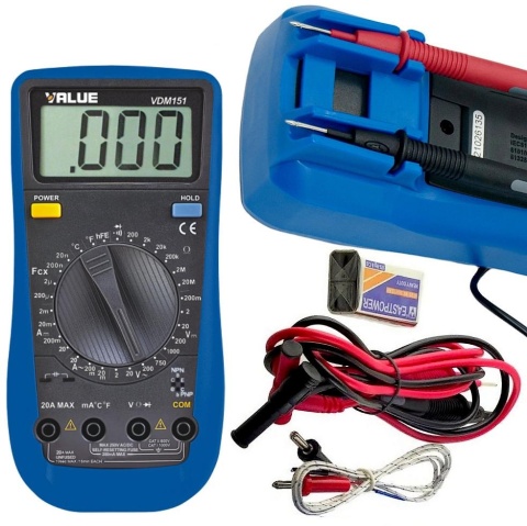 MULTIMETR CYFROWY VALUE VDM-151 MULTIMETR CYFROWY VALUE VDM-151