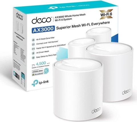 DOMOWY SYSTEM WI-FI MESH TP-LINK DECO X50(2-PACK) DOMOWY SYSTEM WI-FI MESH TP-LINK DECO X50(2-PACK)