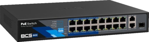 Switch PoE BCS BASIC BCS-B-SP1602G-1SFP Switch PoE BCS BASIC BCS-B-SP1602G-1SFP