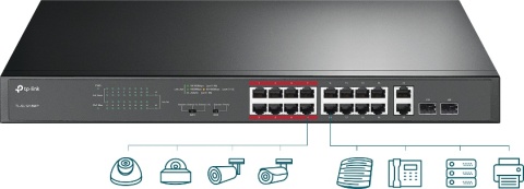 SWITCH TP-LINK TL-SL1218MP SWITCH TP-LINK TL-SL1218MP
