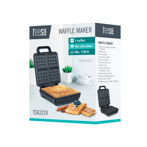 Gofrownica Teesa 4 gofry 1100W Gofrownica Teesa 4 gofry 1100W