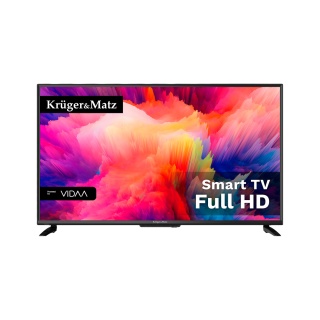 Telewizor 40'' Kruger&Matz FHD SMART TV VIDAA 3xHDMI USB DVB-T2 H.265 HEVC