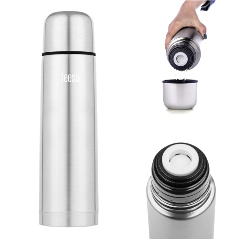 Termos turystyczny Teesa 750 ml stal nierdzewna 30cm Termos turystyczny Teesa 750 ml stal nierdzewna 30cm