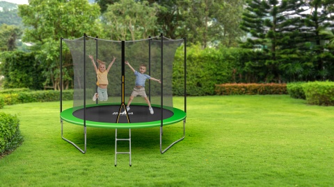 Trampolina ogrodowa z siatką wewnętrzną Rebel Jump 10ft 312 cm