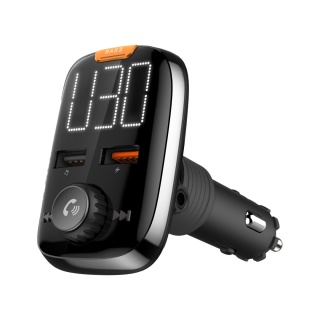 Transmiter FM Bluetooth 5.0 2xUSB AUX ładowarka QC