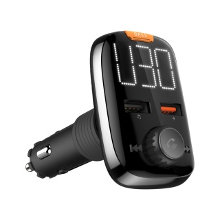 Transmiter FM Bluetooth 5.0 2xUSB AUX ładowarka QC