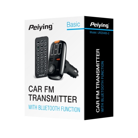 Transmiter FM Bluetooth 5.0 2xUSB AUX ładowarka QC