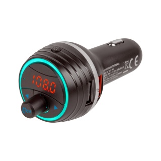 Transmiter FM Bluetooth 5.0 2xUSB SD ładowarka QC