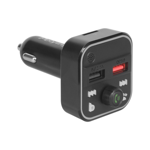 Transmiter FM Bluetooth 5.3 2xUSB SD ładowarka QC Peiying