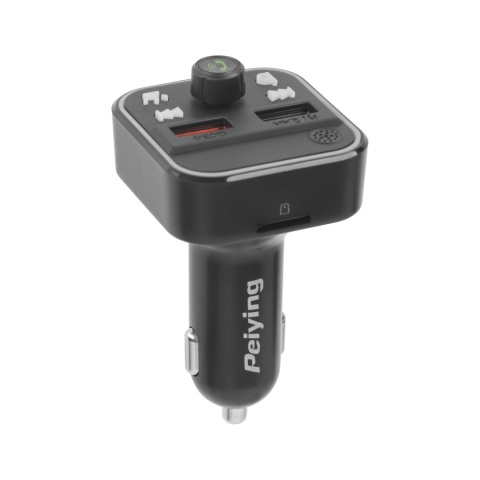 Transmiter FM Bluetooth 5.3 2xUSB SD ładowarka QC Peiying