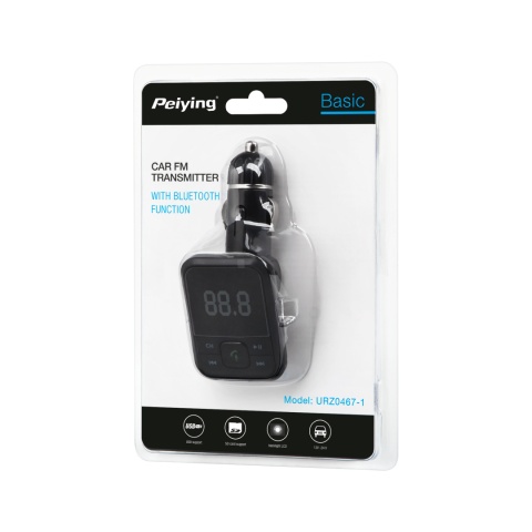 Transmiter FM Bluetooth AUX USB microSD ładowarka Transmiter FM Bluetooth AUX USB microSD ładowarka