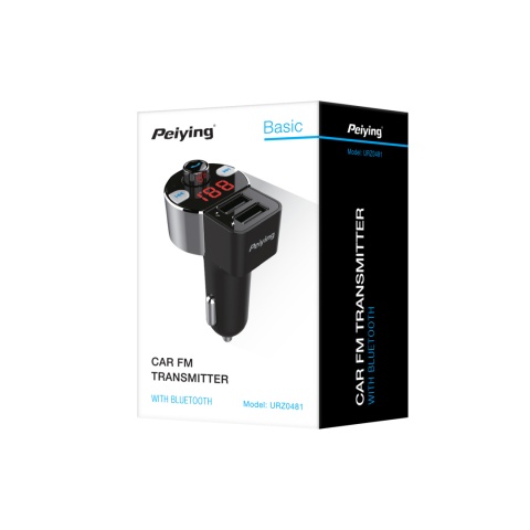 Transmiter FM Peiying BT, 2xUSB, ładowarka URZ0481