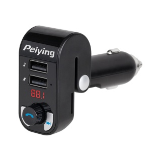 Transmiter FM Peiying Bluetooth 2xUSB SD ŁADOWANIE
