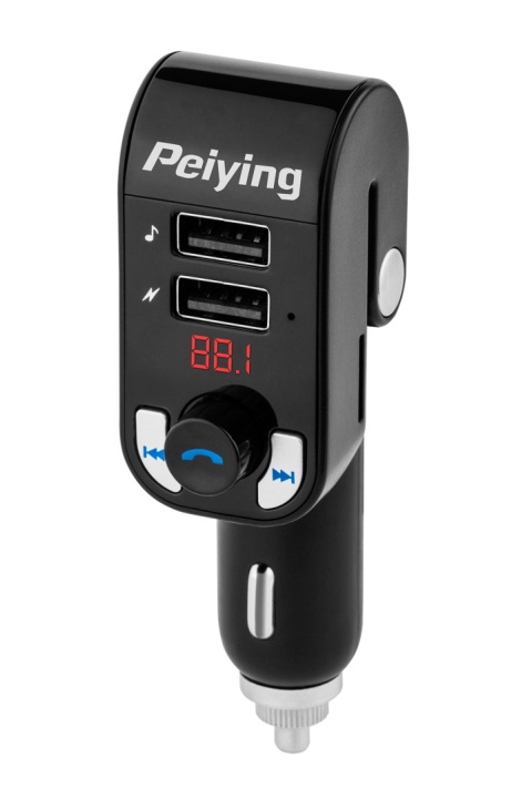 Transmiter FM Peiying Bluetooth 2xUSB SD ŁADOWANIE