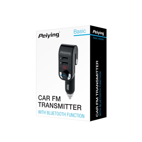 Transmiter FM Peiying Bluetooth 2xUSB SD ŁADOWANIE