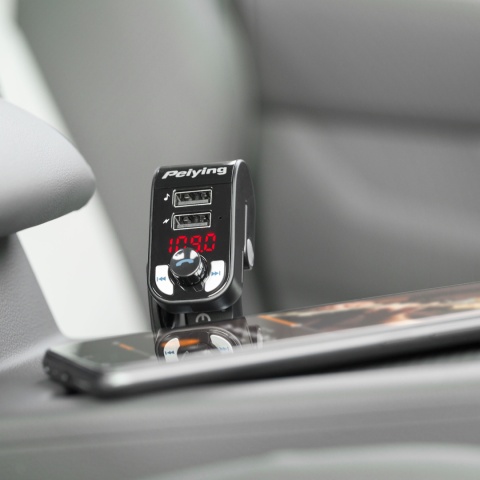 Transmiter FM Peiying Bluetooth 2xUSB SD ŁADOWANIE