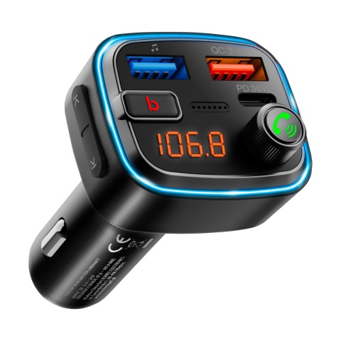 Transmiter samochodowy FM z funkcją Bluetooth odbiornik dźwięku Peiying