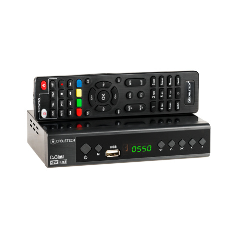 Tuner DVB-T2 DVB-C Hevc H.265 10bit dekoder tv naziemnej Cabletech