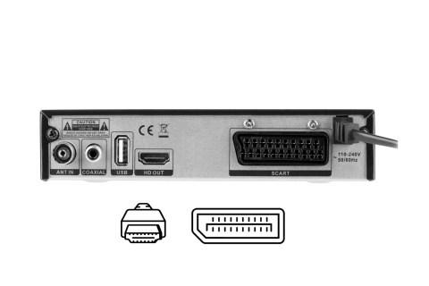 Tuner DVB-T2 DVB-C Hevc H.265 10bit dekoder tv naziemnej Cabletech