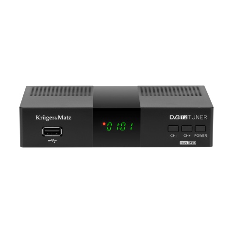 Tuner DVB-T2 H.265 HEVC Kruger&Matz HDMI SCART PVR EPG USB dekoder